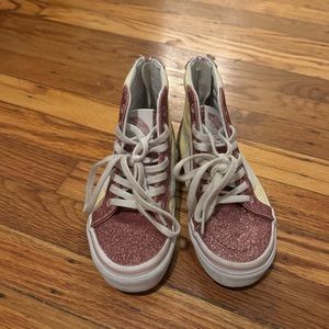 Kids Sk8-Hi Zip Glitter Shoe size kids 12.5